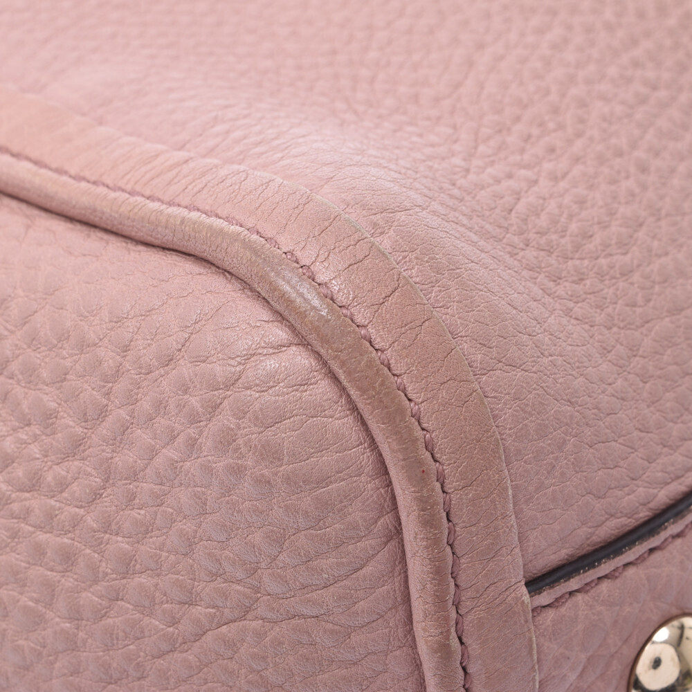 Gucci Pink Beige Calfskin Handbag Soho Bag Tote Tan - Picture 6 of 11